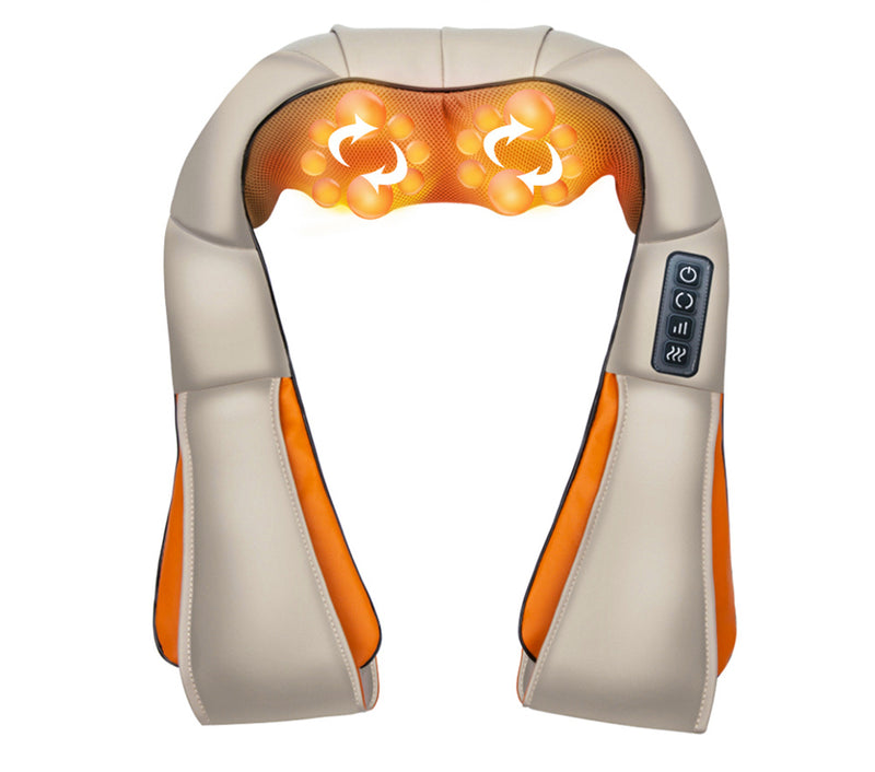 GAOMON U-shaped Shoulder Neck Massager 3-speed Rolling Kneading Massager Grey