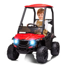 GAOMON Battery Powered Ride on Car Electric Vehicles - Red with Tent