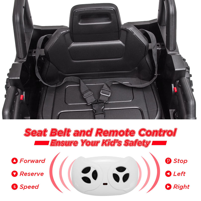 GAOMON Battery Powered Ride on Car Electric Vehicles - Red with Tent