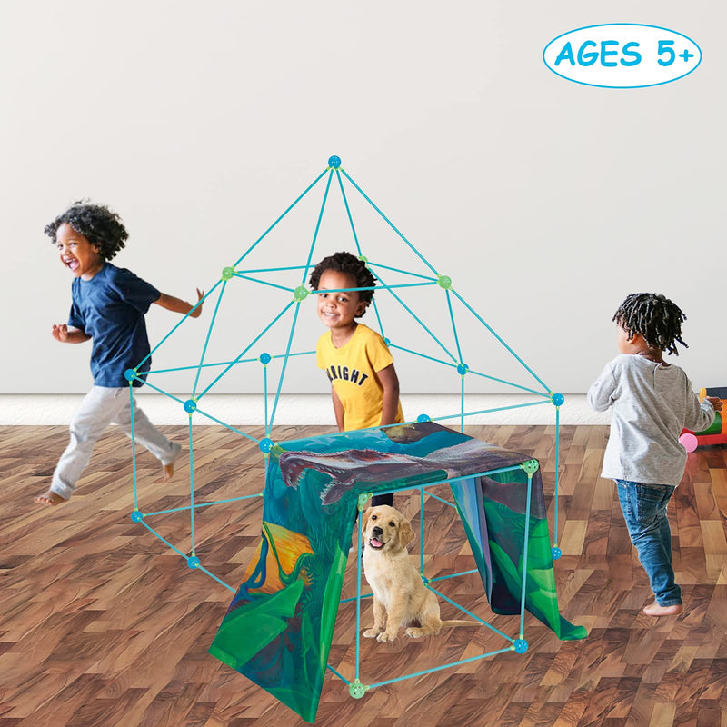 GAOMON 133pcs Fort Building Kit for Kids STEM Fort Toys
