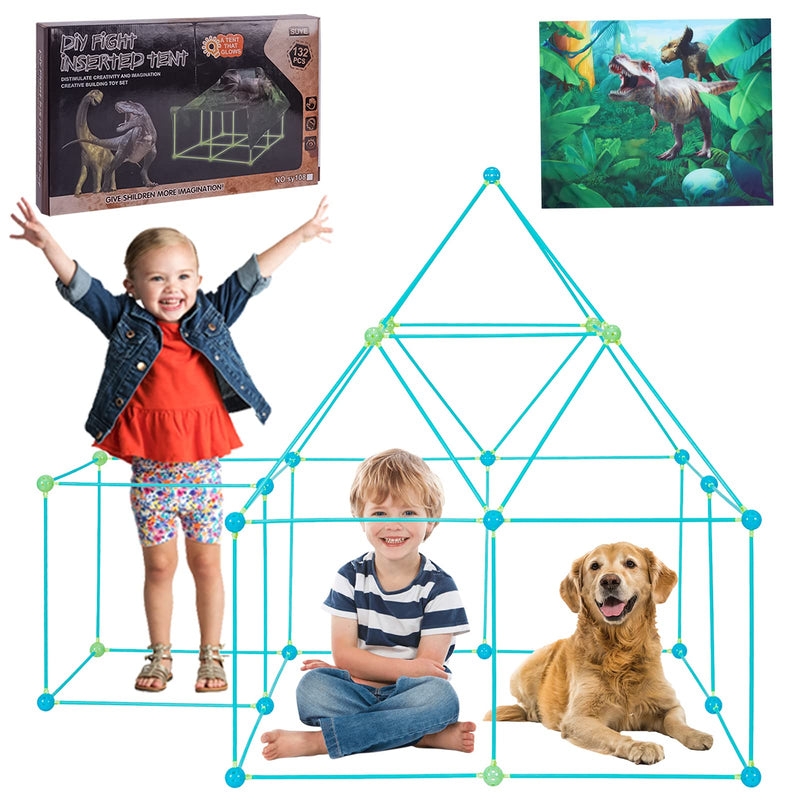 GAOMON 133pcs Fort Building Kit for Kids STEM Fort Toys