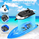 GAOMON 2PACK 10km/H 2.4G High Speed Remote Control Boats (Blue+Red)