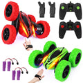 GAOMON 2Pack RC Stunt Car Watch Gesture Sensor Car Green+Red