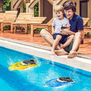 GAOMON 2PACK 10km/H 2.4G High Speed Remote Control Boats Blue+Yellow