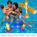 GAOMON 9PCS PVC Inflatable Pool Fighting Float Row Toys