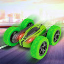 GAOMON Remote Control Car 1165A RC Stunt Car Toy Double Sided 360 Rotating Vehicle Green