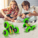 GAOMON Remote Control Car 1165A RC Stunt Car Toy 360 Rotating Vehicle Green