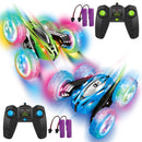 GAOMON 2PACK RC Stunt Car Remote Control Car with Wheel Lights Blue+Red