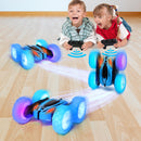 GAOMON 2PACK RC Stunt Car Remote Control Car with Wheel Lights Blue+Red