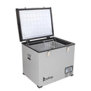 ZOKOP BCD60 60L Compressor Key Display Car Refrigerator Cold Rolled Gray