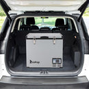 ZOKOP BCD60 60L Compressor Key Display Car Refrigerator Cold Rolled Gray