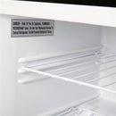 ZOKOP BD-60 60L Single Door Vertical Freezer AC115V 60Hz Freezing Refrigerator Black