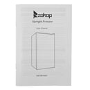 ZOKOP BD-88-E 88L Upright Freezer AC115V 60Hz Freezing Refrigerator Black