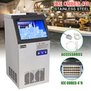 ZOKOP Ice Maker BY-70PF Cube Machine Stainless Steel Freestanding