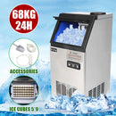 ZOKOP Ice Maker BY-90PF Cube Machine Stainless Steel Freestanding