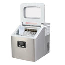 ZOKOP HZB-18F Ice Maker 115V 120W Stainless Steel for Home Kitchen Silver